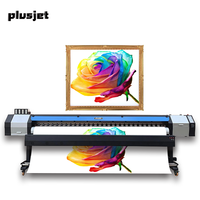 Plusjet 3.2m Avec Hoson Electronic Lan Board Imprimantes Bus Ads Impression PJ-3200Q Pour Epson XP600 F1080-A1 Eco Solvent Printer