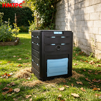 Fabricant professionnel OEM/ODM – Composteur esthétique effet bois 80 gallons – Inspection qualité à 100 % – Bac de jardin – Expédition rapide