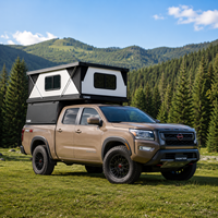 Coque de camping surélevée personnalisée haut de gamme pour Nissan Frontier, logement étanche sur la benne du pick-up pour les vacances de camping en route