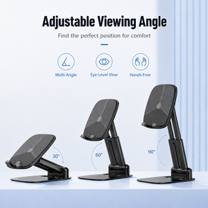 Soporte de Escritorio Plegable de Metal Suave, Compatible con Múltiples Marcas, Antideslizante y Resistente a Golpes, para Dormitorio, Compatible con Smartphones - Product Image 3