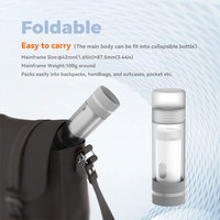 Pulvérisateur de bidet portable avec batterie au lithium 1000 mAh, mini-douche pliable en ABS, électrique USB intelligent, étanche IPX7 pour toilettes, salle de bain, hôtel
