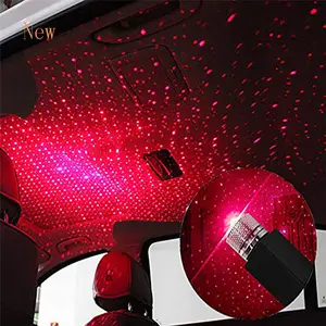 מפעל אספקת USB דקורטיבי מנורת LED רכב גג כוכב לילה אור מקרן עבור רכב