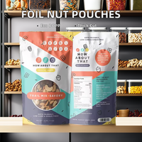 Sachets d'Emballage Alimentaire Personnalisés Mats Réutilisables avec Fermeture Éclair, Doypacks en PE PET pour Bonbons, Fruits Secs et Noix