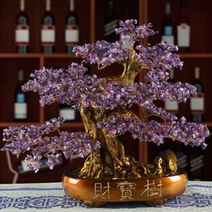 Pohon Uang kuarsa mawar alami warna-warni hadiah Dekorasi kristal dipoles - Product Image 4