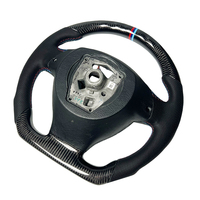 Volant de voiture en fibre de carbone noir brillant avec cuir perforé, adapté aux BMW F01 F02 F18 F15 F30 F56 F80 F60 Série 7