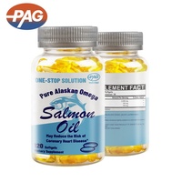 Oem Huile de saumon oméga d'Alaska pure halal au prix de gros 500Mg Capsules molles d'huile de poisson oméga 3 Epa Dha