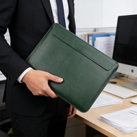 Funda Interior de Cuero para Laptop Apple MacBook Pro de 14 y 13.3 Pulgadas, Estilo Sobre y Horizontal