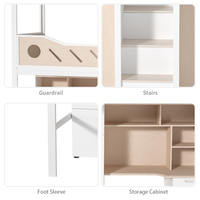Lit superposé Shanfeng moderne pour hôtel et appartement, avec bureau, armoire et escalier, idéal pour dortoir scolaire et chambre à coucher