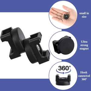 Giá đỡ từ tính chắc chắn, đế đen, giá đỡ dây đa năng, kẹp cáp từ tính, giá đỡ dây buộc, nam châm NdFeB, nam châm dạng chậu - Product Image 3