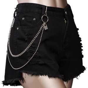 Chaîne de pantalon Hip Hop avec pendentif étoile en alliage de zinc, style streetwear unisexe, pour usage quotidien - Product Image 2