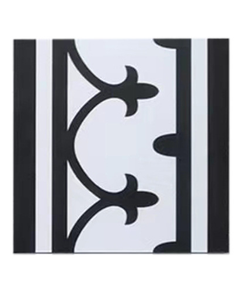 Azulejos de Porcelana Mate de Estilo Nórdico en Blanco y Negro, 200x200, Azulejos Pequeños para Piso, Decorativos, Retro, con Borde de Ladrillo - Product Image 4