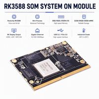 Rock.chip Smart Home IoT Gateway 8K 6 TOPS NPU 32GB LPDDR MIPI CSI dalam 2x Gigabit WiFi6 Android RK3588 System on Module