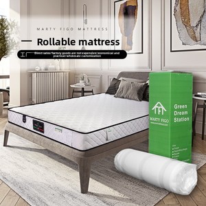Materasso ibrido di raffreddamento dal Design moderno con nucleo a molla e schiuma arrotolabile per la casa e l'uso alberghiero copertura in poliestere spessore 200mm - Product Image 1