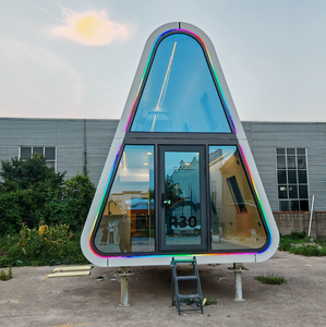 Sáng tạo thông minh ánh sáng thép container Modular nhà cho cắm trại gạo nhóm Homestay nhà bếp hoạt động tam giác nhà thiết kế - Product Image 5