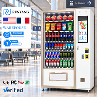 Distributeur automatique de boissons et de collations RUNYANG à écran tactile personnalisé, fonctionnant avec des pièces de monnaie, pour aliments et boissons