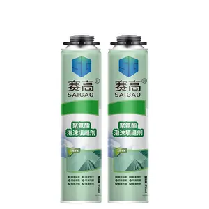 SAIGAO résistance à l'eau à usage général étendre la construction pulvérisé résistant à l'acide toiture Joint de dilatation PU Spray mousse mastic