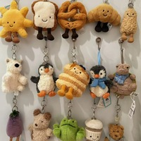 Boneka Jellycat Bordir, Boneka Keriting Kecil, Hadiah Pernikahan, Isi Kapas PP, Unisex, 9-11cm, Grosir