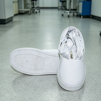 Chaussures de sécurité antistatiques réutilisables, surchaussures pour salle blanche, bottes de travail, chaussons ESD lavables pour laboratoire, sécurité réutilisable pour salle blanche