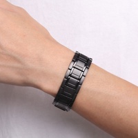 Pulsera Cuántica de Salud con Iones Negativos para Hombre, de Acero Inoxidable, con Correa Ajustable, Joyería Magnética para el Cuidado de la Salud y Alivio del Dolor