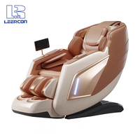 LEERCON 2026 Zero-Gravity Elektrischer Shiatsu Ganzkörper-Liegesessel Professioneller Massagesessel Human Touch Luxus mit Fußmassage