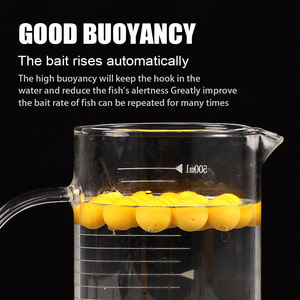 TGD Meilleur lot de 50 <span class=keywords><strong>leurres</strong></span> <span class=keywords><strong>souples</strong></span> en TPE avec perles sphériques, flottants, avec flacon, 8mm 10mm, appâts de pêche au goût de maïs <span class=keywords><strong>pour</strong></span> <span class=keywords><strong>la</strong></span> <span class=keywords><strong>truite</strong></span> et le bar - Product Image 4