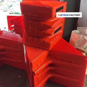 Barrières de circulation en plastique remplissables d'eau pour applications routières, barrières anti-inondation, vente en gros pour fabricants - Product Image 5