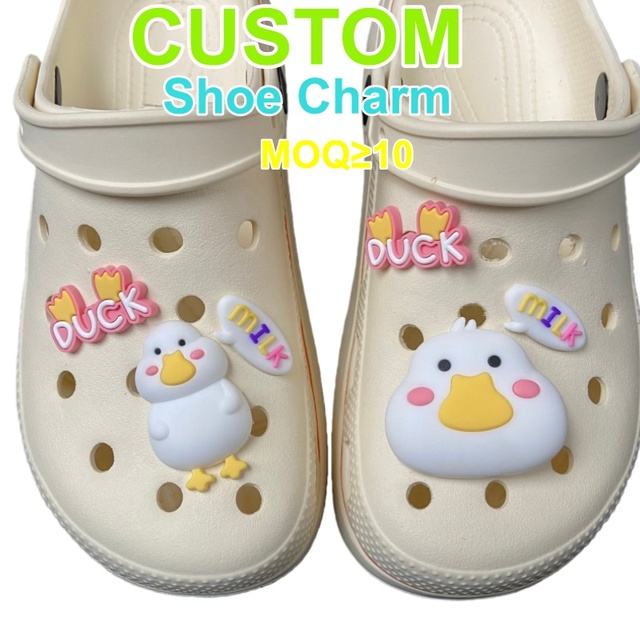 Wholesale Custom PVC Shoe Charms Personalized Cartoon LOGO Packs & Anime Charms for Clogs & Daily Shoes