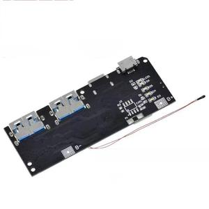 QC4.0 QC3.0 LED double <span class=keywords><strong>USB</strong></span> 5V 4.5A 22.5W Micro type-<span class=keywords><strong>c</strong></span> banque d'alimentation Mobile 18650 Module de charge carte de Protection de Circuit de température - Product Image 4