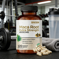 Capsules d'extrait de racine de maca naturelle de haute pureté, complément alimentaire sain pour hommes forts, capsules de maca extra puissantes pour adultes