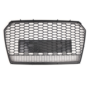 Rejilla Delantera para Audi A6 C7PA, Diseño Panal de Abeja, Negro Brillante, 4G0853651AG, Plástico ABS - Product Image 3