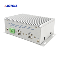 Mini PC sans ventilateur, ordinateur embarqué industriel, processeur Celeron J1900, 2 LAN, 6 USB, 4 COM, VGA, HDMI, sortie double écran, M30A