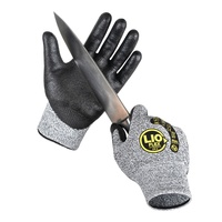 Gants de travail LIO FLEX résistance au coupure niveau 5, revêtement en mousse NBR