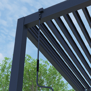 <span class=keywords><strong>Pergola</strong></span> bioclimatique en aluminium pour extérieur 3x3m, imperméable, revêtement poudré, balcon, jardin, gazebo, lames orientables, terrasse - Product Image 2
