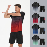 Ensemble short et t-shirt pour homme grande taille 5XL, séchage rapide, été, fournisseur d'usine