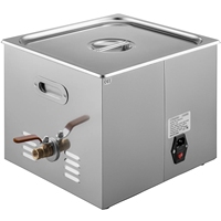 Nettoyeur à ultrasons VEVOR 15L en acier inoxydable avec chauffage numérique et minuterie pour usage commercial, personnel et domestique