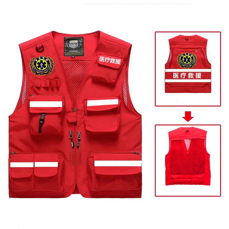 High vis construction worker vest reflective shirts work wear safety work clothing reflective hi vis vest