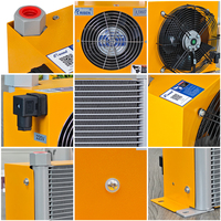Radiateur à microcanaux résistant à la poussière AJ0608T avec ventilateur de 34W pour mini-excavatrice et mini-machine CNC