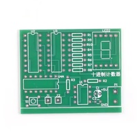 Kit de contador decimal - Circuito electrónico sencillo para enseñanza y pruebas, producción electrónica DIY, piezas de repuesto