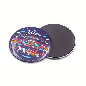 Componentes para la fabricación de insignias con forma de círculo, imán de presión Wien, imán para fotos de nevera - Product Image 2