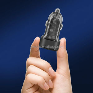 ที่ชาร์จไฟในรถแบบ USB สองช่องชาร์จไฟในรถทำจากอะลูมิเนียมโปร่งใสมองเห็นได้ชัดเจนมี Pd30w สำหรับ <span class=keywords><strong>iPhone</strong></span> - Product Image 5