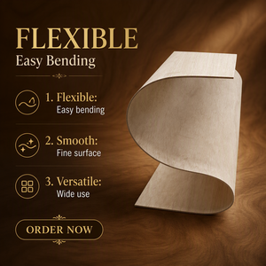 <span class=keywords><strong>Compensato</strong></span> Flessibile a <span class=keywords><strong>2</strong></span> Vie Direttamente dalla Fabbrica, Legno Pieghevole da 2mm e 3mm per Forme Complesse - Product Image 6