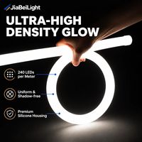 Bande lumineuse LED néon 24VDC de 3m, 4m, 5m de long, 360 degrés, D22, ronde, en silicone, moderne, flexible, pour suspension