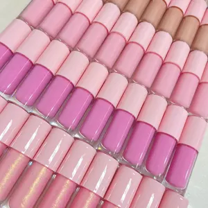 OEM ODM makeup lip gloss 10ml shiny glitter plumping nude glossy moisture clear lipgloss