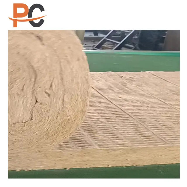 Tipo di isolamento termico lana di roccia rotolo materiali ignifugo lana minerale coperta per tetto/seminterrato isolamento e impermeabilizzazione