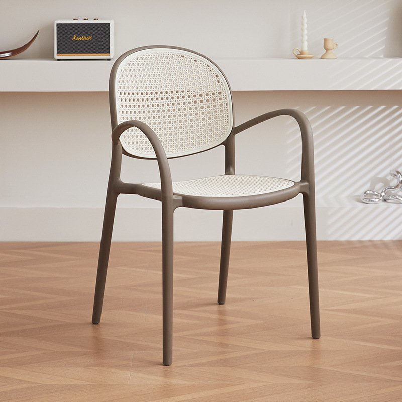 Structure grise, imitation rotin blanc [renforcé]