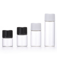 Flacons en verre de 2ml 4ml 5ml avec bouchons à vis Flacon d'échantillon de liquide transparent Flacons de stockage pour huile essentielle