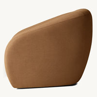 Chaise SOFIA moderne fabriquée à la main en chêne massif chaise de salon tufté velours tissu canapé simple chambre salle à manger fauteuil décontracté
