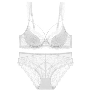 Lism Custom puro lussuria intimo Set per ragazze Sexy pizzo Push-Up Anti-Sagging reggiseno di cotone coppa reggiseno secondario seno vita - Product Image 4