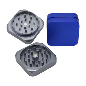 Molinillo de Aluminio Cuadrado de 2 Capas, Resistente, Servicio Personalizado Disponible, Molinillo Eficiente para <span class=keywords><strong>Tabaco</strong></span> y Hierbas, Directo de Fábrica - Product Image 6