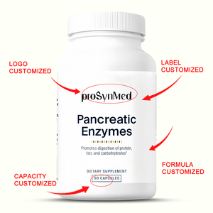 Integratore di Enzimi Pancreatici Naturali OEM per Adulti - Capsule di Supporto Digestivo con Probiotici e Vitamine (60 Capsule/Flacone) - Product Image 6